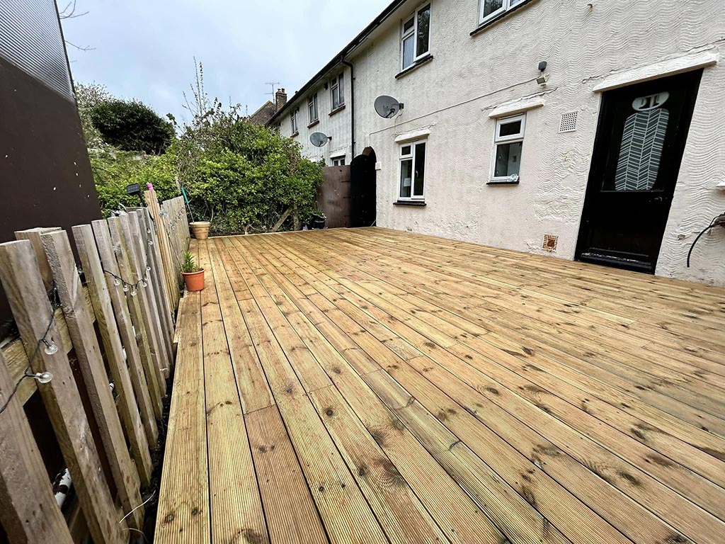 Redwood Timber Deck after 2