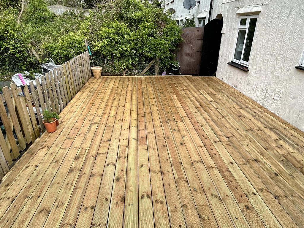 Redwood Timber Deck after 3