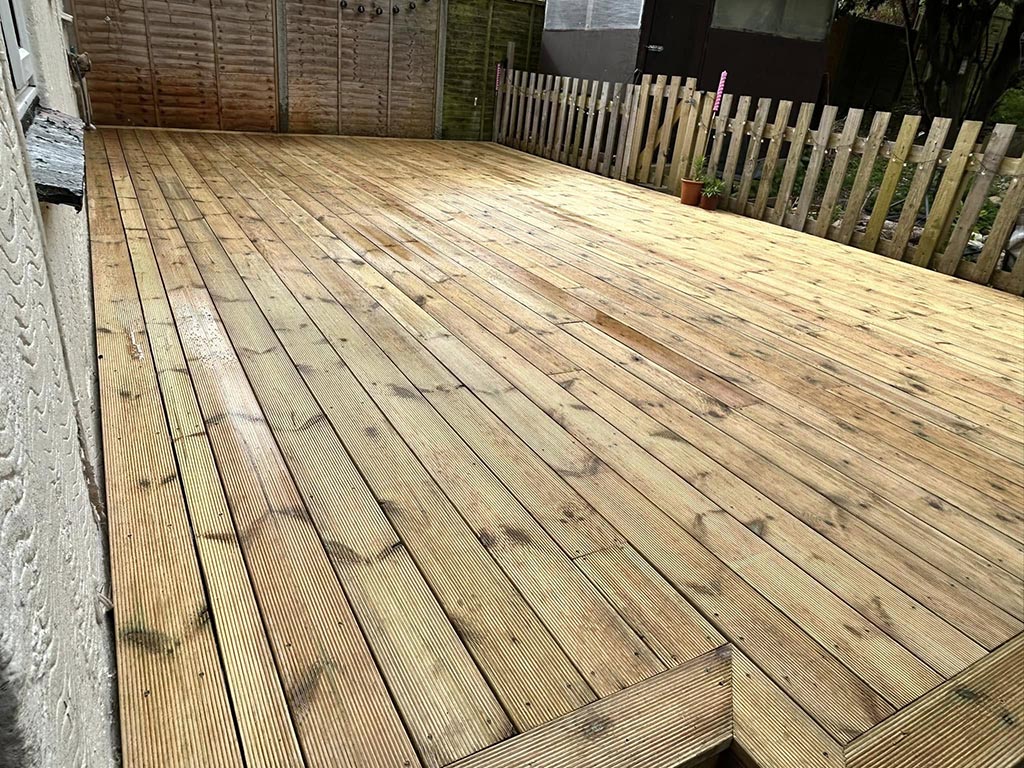 Redwood Timber Deck after 4