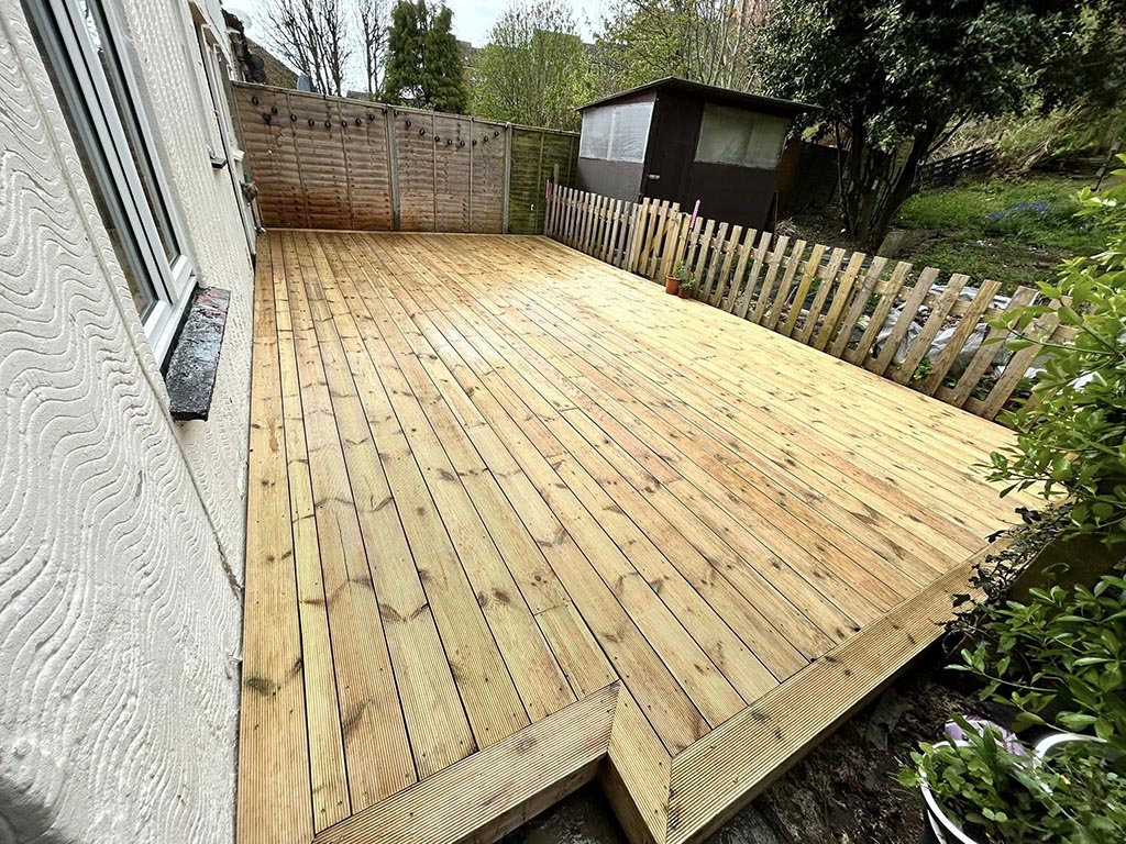Redwood Timber Deck after 5