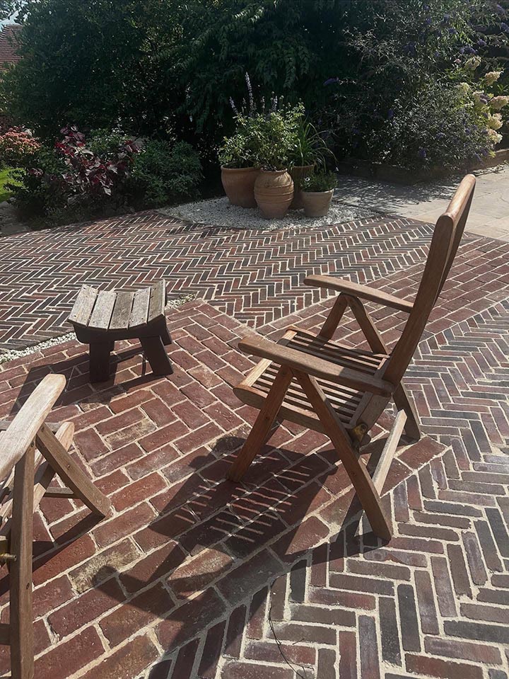 Indian Sandstone and Clay Pavers after 6